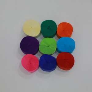 Crepe papieren streamers